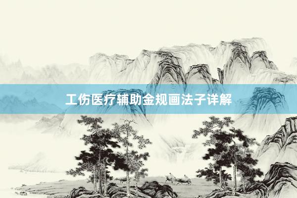 工伤医疗辅助金规画法子详解